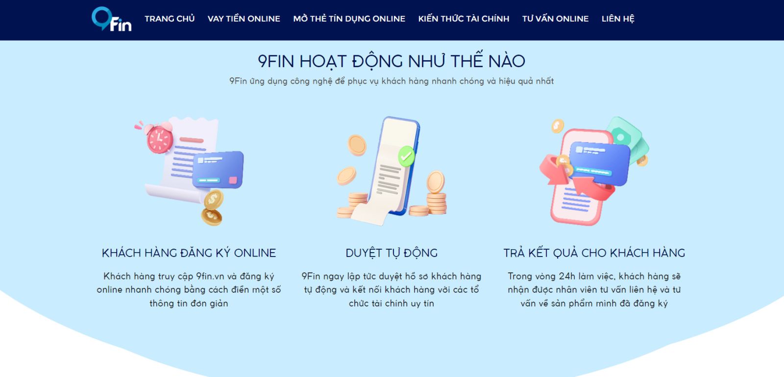 Hướng dẫn cách vay tiền online 9Fin