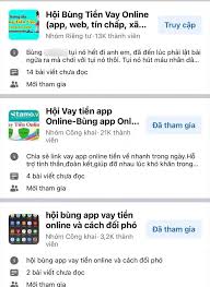 Các hội bùng tiền app vay online là gì