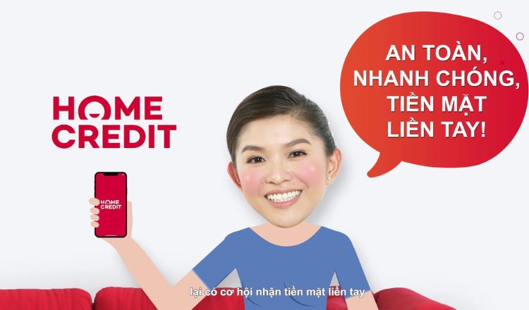 Ký hợp đồng vay tiền nhanh Home Credit online