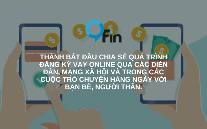 chia sẻ quá trình đăng ký vay online qua các diễn đàn